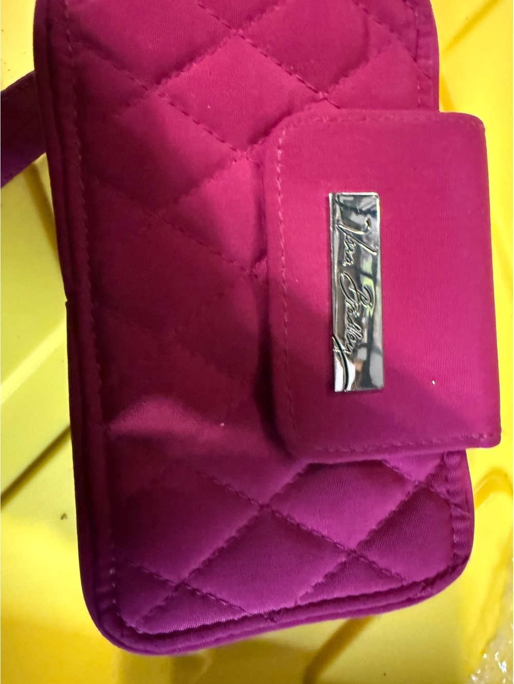 Vera Bradley Quilted Pink Wallet with Floral Interior